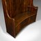 Large Antique English Elm & Oak Bow Form Bench Seat, 1750s 7