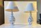 Lámparas de mesa de cerámica blanca de Hans Rudolf Petersen, años 40. Juego de 2, Imagen 1