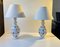 White Ceramic Table Lamps by Hans Rudolf Petersen, 1940s, Set of 2 6