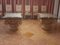 Glass Dining Table with Two Rome Columns as Pedestals and Six Chairs, Set of 9 2