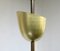 Large Brass Painted Aluminum Ceiling Light, 1950s 23