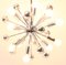 Lámpara de araña Sputnik Mid-Century moderna de cromo, años 70, Imagen 2