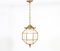 Art Deco Brass Lantern With Original Cut Glass, 1920s 1