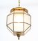 Art Deco Brass Lantern With Original Cut Glass, 1920s 6