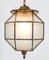 Art Deco Brass Lantern With Original Cut Glass, 1920s 9