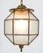 Art Deco Brass Lantern With Original Cut Glass, 1920s, Image 9