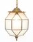 Lanterna Art Déco in ottone con vetro intagliato, anni '20, Immagine 7