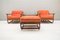 Mid-Century Italian Lounge Chairs and Ottomane in Bamboo, 1960s, Set of 3, Image 4