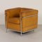 LC2 Club Chair Sofa in Cognac Colour by Le Corbusier for Cassina, 1990s 4