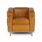LC2 Club Chair Sofa in Cognac Colour by Le Corbusier for Cassina, 1990s 1