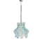 Hanging Lamp in Blue Murano from Mazzega, 1970s, Image 1