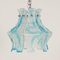 Hanging Lamp in Blue Murano from Mazzega, 1970s, Image 3