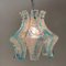 Hanging Lamp in Blue Murano from Mazzega, 1970s 2