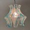 Hanging Lamp in Blue Murano from Mazzega, 1970s, Image 2