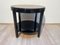 Art Deco Side Table in Black Lacquer, Oak and Macassar, the Netherlands, 1930s, Image 13