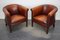 Vintage Dutch Club Chairs in Cognac Leather, Set of 2 11