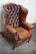 Vintage Dutch Leather Club Chair in Chesterfield Style 5