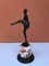 French Bronze Figure of Lady on Marble Base, 1930s 6