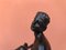 French Bronze Figure of Lady on Marble Base, 1930s 9