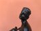 French Bronze Figure of Lady on Marble Base, 1930s, Image 9