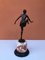 French Bronze Figure of Lady on Marble Base, 1930s, Image 5