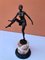 French Bronze Figure of Lady on Marble Base, 1930s 2