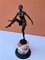 French Bronze Figure of Lady on Marble Base, 1930s, Image 2