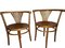 Mid-Century Wood Round Dining Chairs, Set of 2 3
