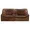 Brown Leather DS46 Two Seater Sofa from de Sede, 1970s 1