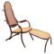 19th Century Folding Lounge Chair by Thonet with Footstool, Set of 2 1