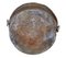 Antique Embossed Cooking Pot in Brass and Copper, Image 5
