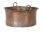 Antique Embossed Cooking Pot in Brass and Copper, Image 1