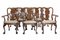 Esszimmerstühle aus geschnitztem Nussholz von Spillman & Co, 8er Set 1