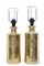 Mid-Century Gilt Lamps by Bitossi for Bergboms, Set of 2, Image 2