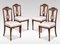 Walnut Side Chairs, Set of 4 1