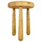 Tabouret Sculptural Scandinave en Pin, Suède, 1970s 1