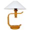 Mid-Century Scandinavien Modern Sculptural Table Lamp in Pine, 1970s, Image 1