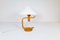 Lampe de Bureau Sculpturale Mid-Century Scandinave en Pin, 1970s 2