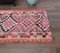 Vintage Turkish Handmade Oushak Kilim Runner Rug 8