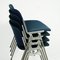 Italian DSC 106 Stacking Chairs in Blue by Giancarlo Piretti for Castelli, Set of 4, Image 16