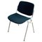 Italian DSC 106 Stacking Chairs in Blue by Giancarlo Piretti for Castelli, Set of 4 1
