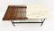 Mid-Century Modern Italian Wooden Slatted Seat with Marble Side Table, 1960s, Image 4