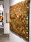 Escultura de pared moderna dorada de madera tallada, 2021, Imagen 4