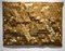 Golden Opportunity Metallic Wooden Carved Modern Wall Sculpture, 2021 2