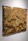 Escultura de pared moderna dorada de madera tallada, 2021, Imagen 3
