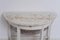 19th Century Swedish Gustavian White Country Drop Leaf Table 12