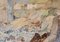 Muriel Bogenschütze, St. Ives, spätes 20. Jahrhundert, Aquarell auf Leinwand, gerahmt 1
