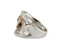 18K Pink Gold Bow Ring with Diamonds 3