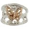 18K Pink Gold Bow Ring with Diamonds 1