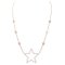 18K Rose Gold Stars Necklace with Diamonds 1